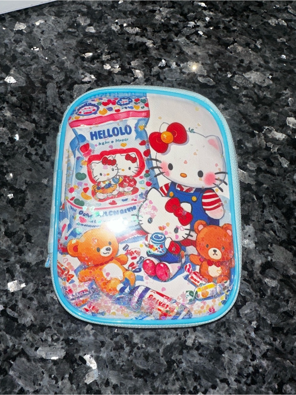 Hello Kitty Blue and White Kids Toy Carry Pouch